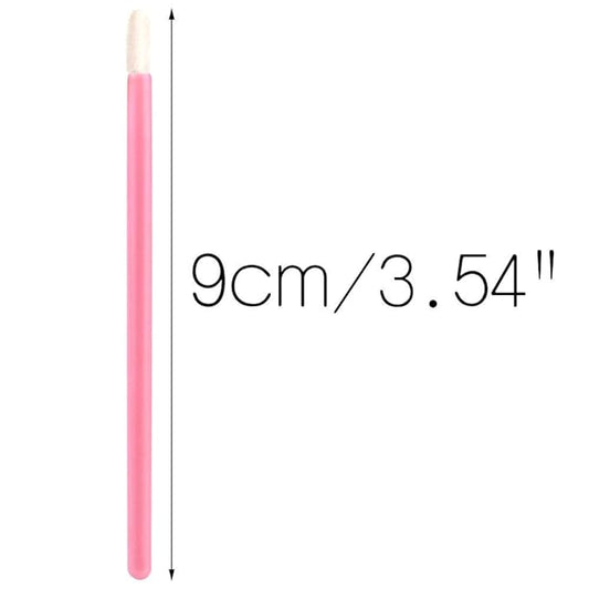 100PCS Lip Gloss Applicators, Disposable Lip Brushes Lip Gloss Applicators Lipstick Gloss Wands Applicator Perfect Makeup Tool Kits (Baby Pink)
