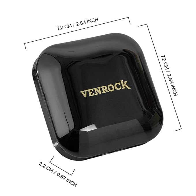 Venrock Soft Velvet Pressed Powder Long-lasting oil control,Natural lightweight finish,Gentle and non-irritating Brightens skin tone Quick touch-ups,Blurs pores,Concealing (01#Natural, 0.23 oz)