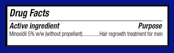 Minoxidil topical aerosol foam, 5%, hair regrowth 2 months treatment for men, 2.11 oz (2 Pack)