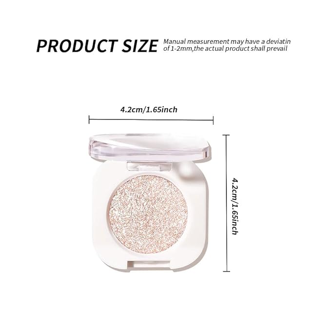 Pearlescent mini Eyeshadow Highly Pigmented Blend Matte & Shimmer EyeShadow,Cream Moisturizing Waterproof&Long Lasting Eye Makeup Natural Luminous Makeup Look (B11, 1 Count (Pack of 1))