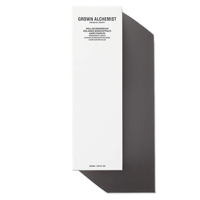 Grown Alchemist Roll-On Deodorant, Natural Aluminum Free, Icelandic Moss Extract & Sage Complex, 1.69 Ounce (50ml)