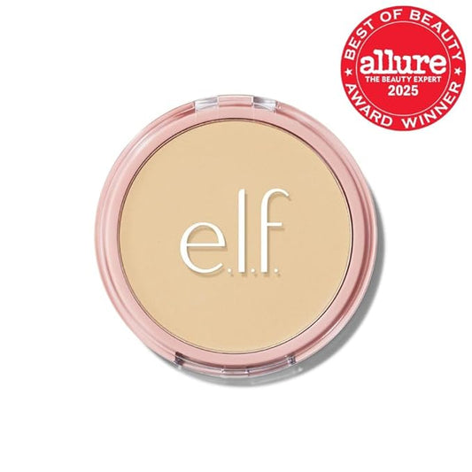 e.l.f. Halo Glow Powder Filter, Ultra-fine Finishing Powder, Smooths The Look of Pores & Fine Lines, Creates A Soft-Focus Glow, Vegan & Cruelty-Free, Fair Warm
