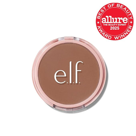 e.l.f. Halo Glow Powder Filter, Ultra-fine Finishing Powder, Smooths The Look of Pores & Fine Lines, Creates A Soft-Focus Glow, Vegan & Cruelty-Free, Rich Warm