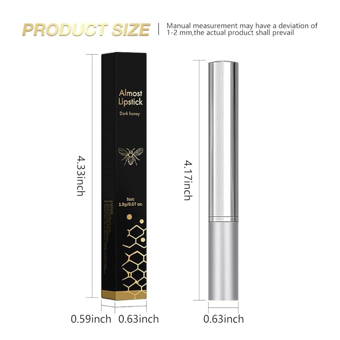 Black Cherry Nude Tinted Honey Lip Balm, Sheer Hydrating Moisturizing Lipstick for All Skin Type, Natural Black Cherry Lip Tint Balm Moisturizing Nourishing Lipstick Long Lasting Waterproof