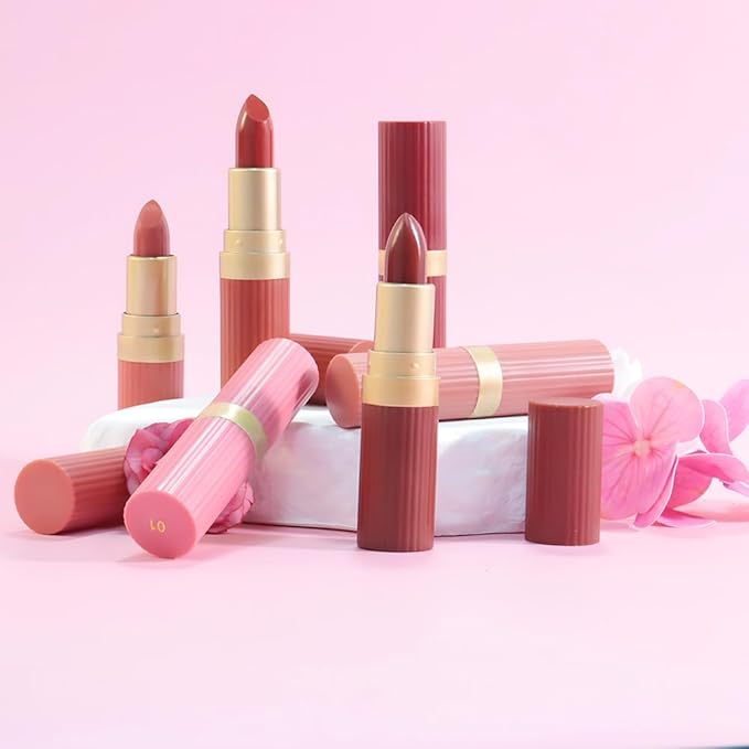 Brown Metallic Lipstick for Women,Lightweight Shimmer Frosted Lipstick,Glitter Lip Gloss Stain Long Lasting Waterproof Smudge Proof 24 Hour Full Coverage Lip Makeup,Vegan