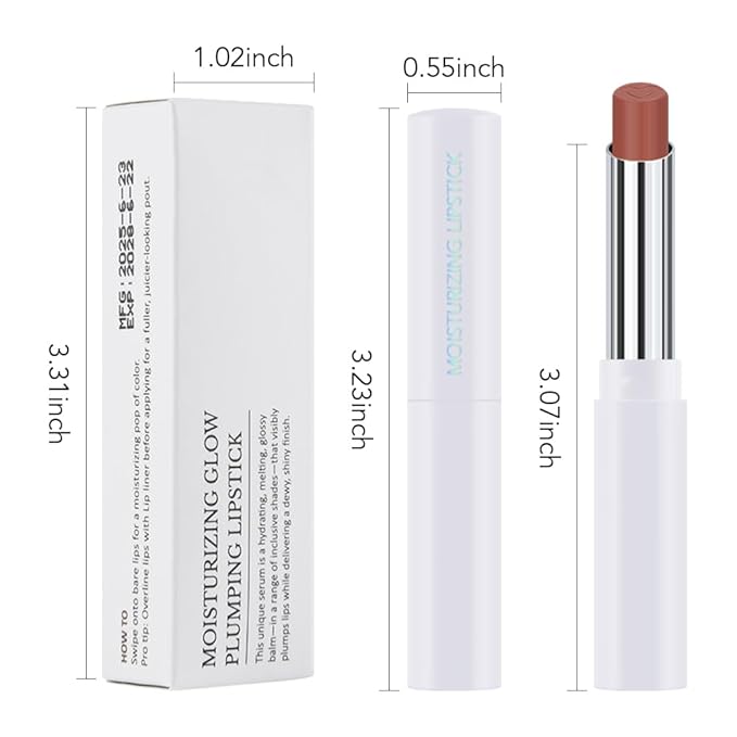 Mauve Brown Tinted Lip Balm, Hydrating Sheer Soft Matte Finish Lipstick for Women, Creamy Natural Color Lip Tint Balm Lightweight And Non-greasy Lip Glow Long Lasting Waterproof for Dry Lips 03#