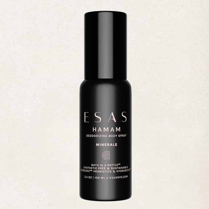 ESAS NYC Minerale Hamam - Organic Deodorant Body Spray - MADESAFE® - FRESH | WATERY | GREEN - 3.4 oz
