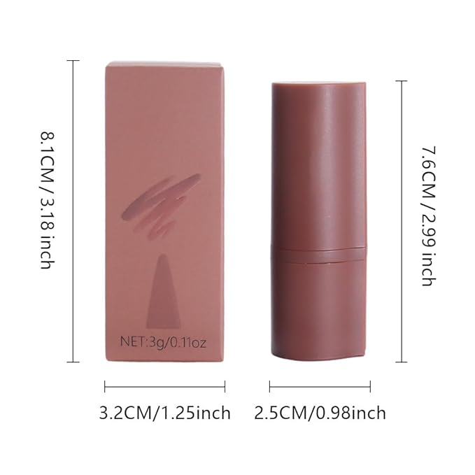 AMY'S DIARY Mocha Matte Crayon Lipstick Lip Makeup, Precision Tip Matte Lip Crayon, Longwear Up To 24Hrs, Lead The Way,Smudge Waterproof for Women Smudge Waterproof for Women (4#, 1 pc)
