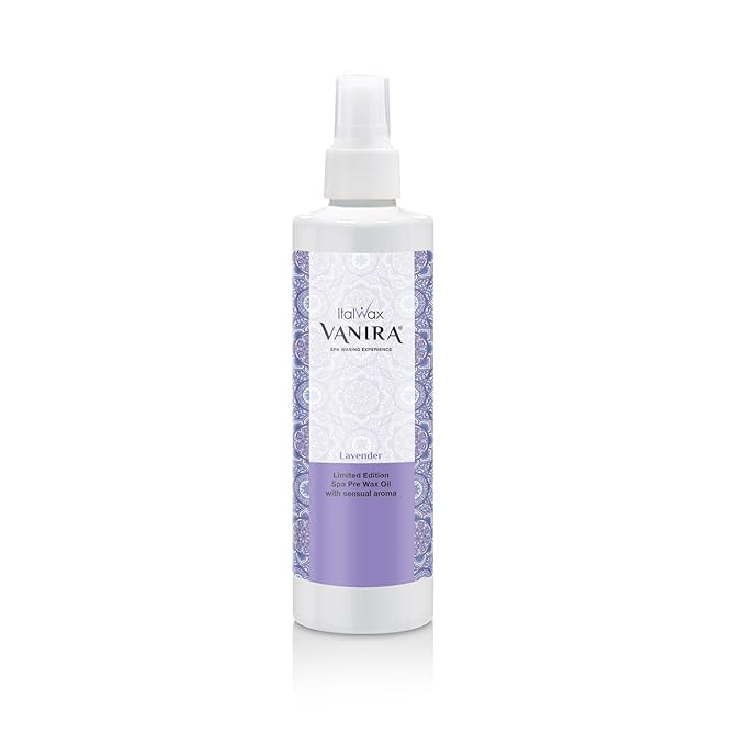 Italwax Vanira Pre waxing oil - 250ml / 8,45fl.oz - Special for SPA waxing procedure - Lavender aroma