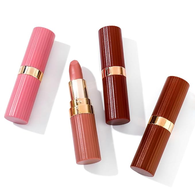 evpct Nude Brown Matte Creamy Lipstick for Women, Long Lasting Waterproof Velvet Lipstick, Lip Stick Crayon Buildable Blendable Creamy Color, Longwear Lip Makeup Cruelty-free 24 hours original, 06