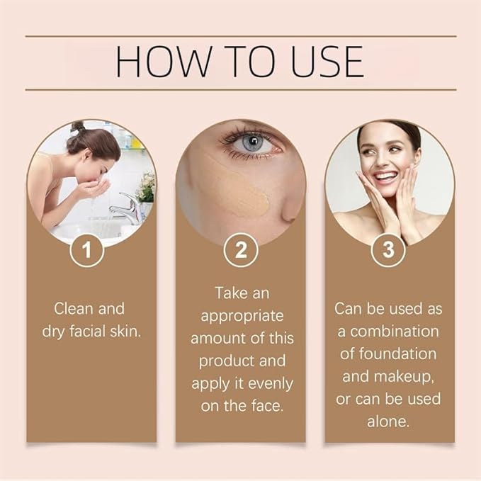 BB Tinted Moisturizer SPF 30, Full Coverage Light-Medium Skin Color Light Hydrating & Smoothing. (wheat color)