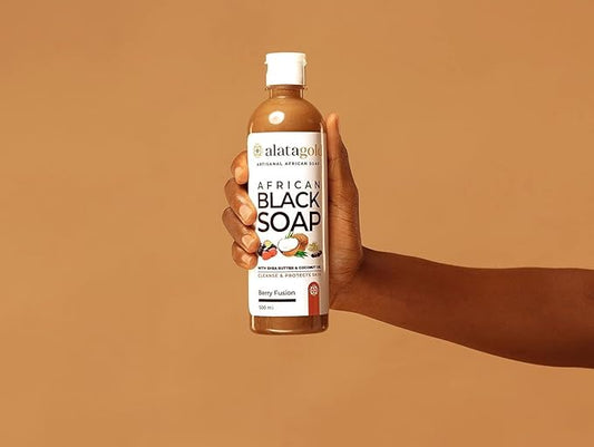 African Black Soap Liquid Body Wash (Pack of 2) – Moisturizing Black African Soap with Shea Butter, Aloe, Honey & Coconut Oil – Deep Cleansing & Hydrating – 16.9 oz (Berry Scent)