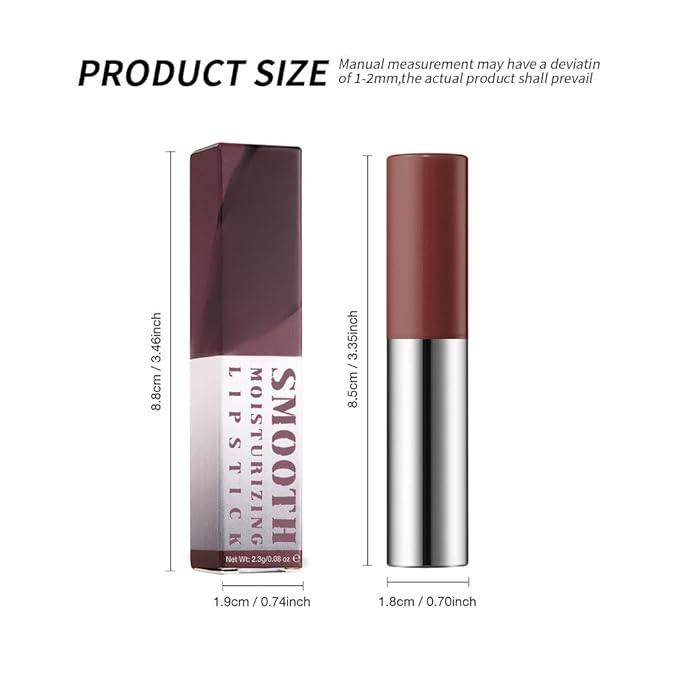 Chocolate Brown Matte Lipstick Crayon – Waterproof Long Lasting Lip Liner Pencil, High Pigment Creamy Velvet Lipstick, Non-Drying Lip Color for Women, 06#