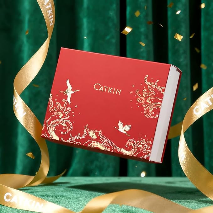 Catkin Lipstick Gift Set for Women, Full Coverage Shimmer Glow Finish, Long Lasting Weightless with Hydrating Creamy Texture 0.13 oz x 3pcs