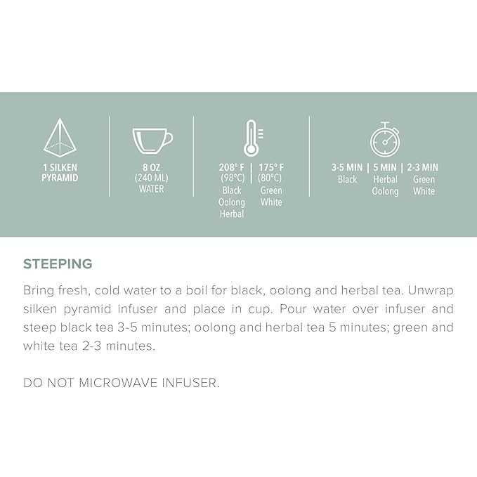 Teabloom - World's Finest Pyramid Tea Collection, 24 Varieties of USDA Certified Organic Teas - Black, Green, White, Oolong & Herbal Tea Blends