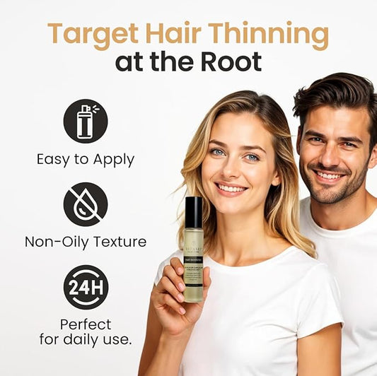 Hair Booster for Women & Men – Hair Revitalizing Serum with Capilia Longa & Arginine for Thick, Dry, Long, Damaged Hair – Peptide-Enriched Hair Tonic, 2 Fl Oz - Pack of 2