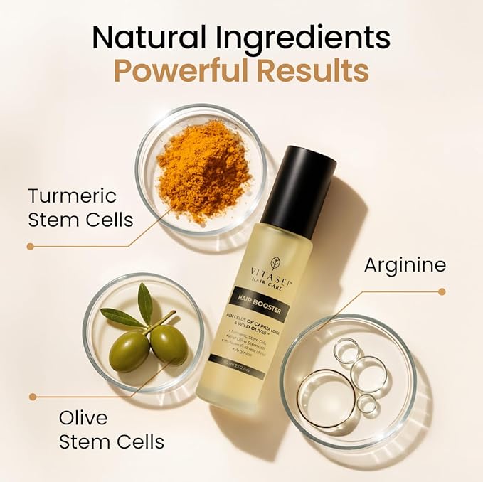 Hair Booster for Women & Men – Hair Revitalizing Serum with Capilia Longa & Arginine for Thick, Dry, Long, Damaged Hair – Peptide-Enriched Hair Tonic, 2 Fl Oz