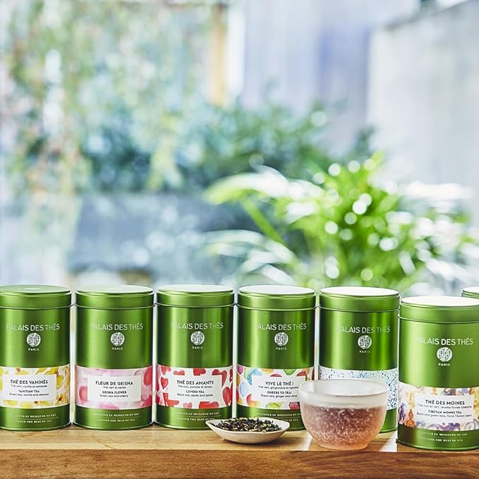 Palais des Thés - Hammam Tea - Green Tea, Rose & Red Berries - Premium Loose Leaf, Serves 20-25 Cups - 3.5oz Tin