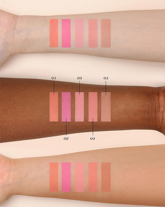 Flower Knows Midsummer Fairytales Velvet Embossed Blush,Taupe Matte Finish,Buildable & Blendable Powder Blush for cheeks,Natural Flush for All Skin Tones(05 Valley Lily,5g)