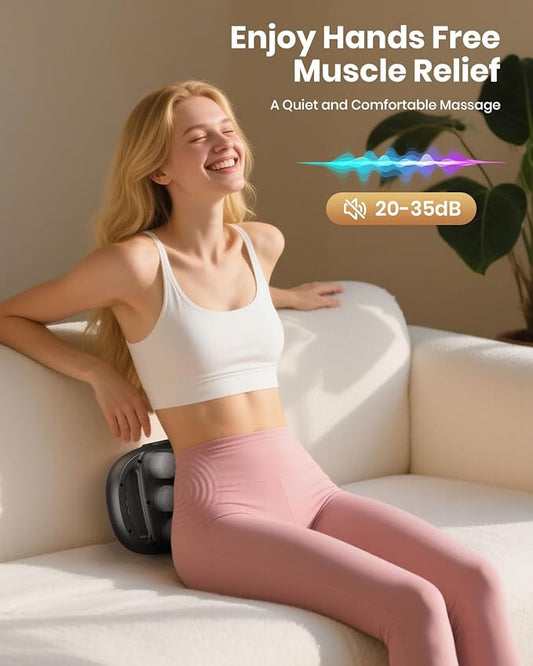 12-Head Massage Gun, Deep Tissue Back Massager with 9 Adjustable Intensities & 9 Modes, Electric Percussion Massager, Gun Tool for Back/Shoulders/Legs/Arms/Neck (12 Head)