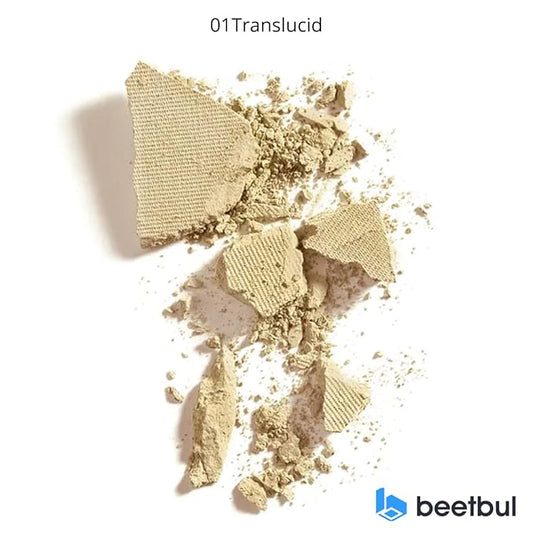 Beetbul Makeup & Exfoliation Kit - Bissú Compact Powder + 1 Medium Velvet Puff + 2 Finger Puffs + 1 Facial Exfoliating Sponge (01 Translucid, One Size)