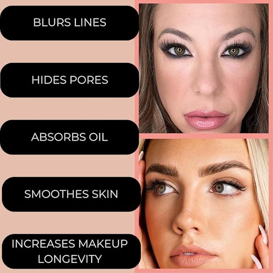 Organic Setting Powder | Non-Toxic, Vegan, Cruelty-Free, Talc-Free, Lightweight + Long Lasting for All Skin Types, Invisible Light