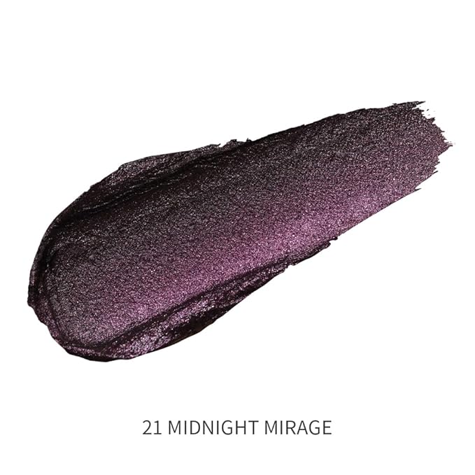 Oulac Halloween Lipstick for Women Black with Raspberry Shimmer, High-Impact Lipcolor with Moisturizing Creamy Formula, Vegan & Cruelty-Free, Midnight Mirage (21)