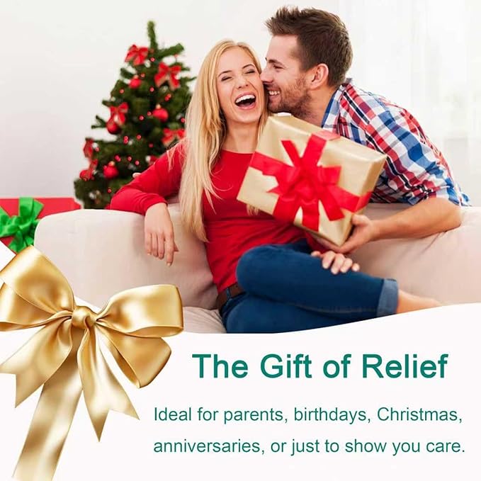 Shiatsu Neck Back Massager Chair Pad w/Heat - Full-Back Kneading, Rolling - Adjustable Neck Height & Intensity - Relieve Fatigue and Relax Muscle Tissue