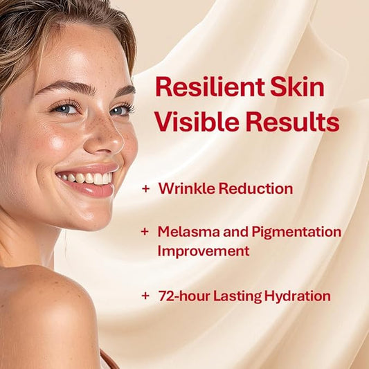 Rothea Resilience Cream, Anti-Aging with Bakuchiol 10,000ppm (Natural Retinol Alternative), Face Moisturizer, Neck Cream with Collagen, Ceramides, Peptides, Niacinamide, Korean Skin Care, 1.7 oz