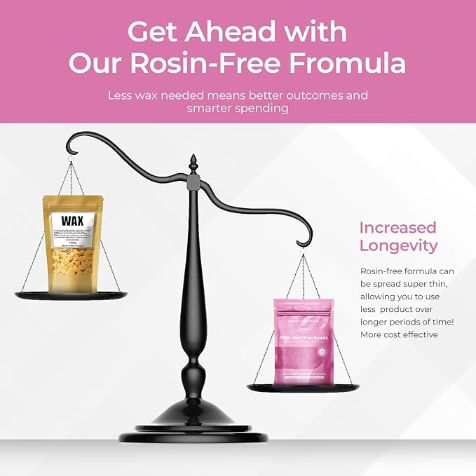 Starpil Wax 1000g / 2.2 lb Pink hypoallergenic Hard Wax Beads for body Hair Removal, Stripless Body Wax Beans, Polymer Blend Bikini Wax, Coarse Hair Removal hypoallergenic Beads for Sensitive Skin