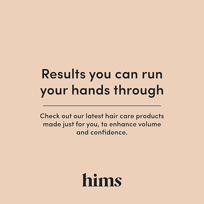 hims Hair Regrowth Treatment - Topical Minoxidil 5% Solution for Men - Extra Strength - Supports Thicker, Fuller Hair - Non-Greasy - Unscented, 2 Pack