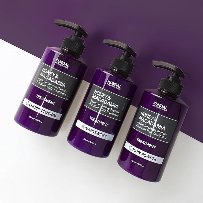 KUNDAL Honey & Macadamia Natural Conditioner, Korean Hair Care Damage Repair, Deep Hydration, Long Lasting Fragrance, with Honey, Argan Oil, Macadamia Oil 16.9fl oz (Ylang Ylang)