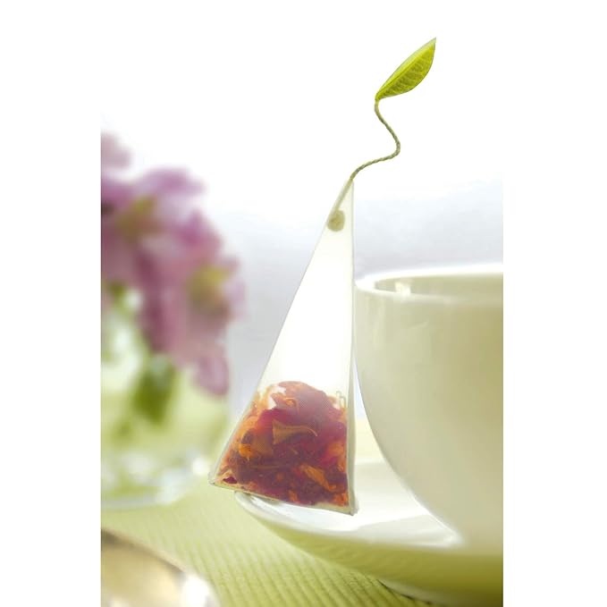 Tea Forte Herbal Retreat Organic Caffeine Free Premium Herbal Tea Petite Presentation Box Tea Gift Set Sampler, 10 Handcrafted Pyramid Tea Bag Infusers