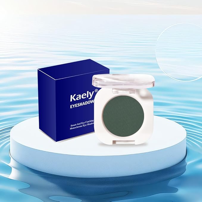 Green Single Matte Eyeshadow Makeup, Neutral Powde Eye Shadow for Women, Forest Green Matte Singles Eyeshadow Palette Pigmented Waterproof, sombras para ojos, Girls Christmas Eyeshadows Gift 16