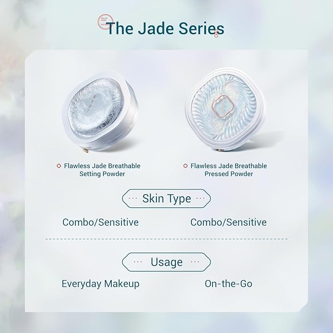 FLORASIS Flawless Jade Breathable Pressed Powder (04 Lavender)