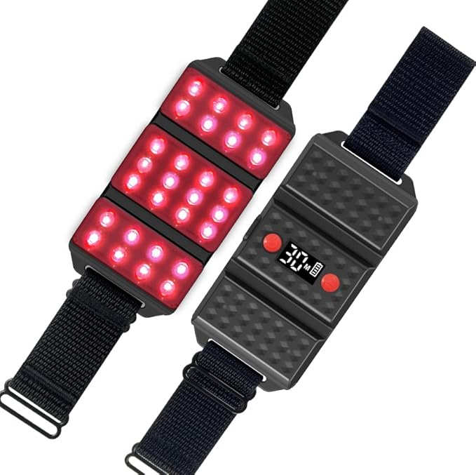 Red Light Therapy Belt, LED 660nm & 850nm Near Infrared Light for Muscle Recovery, Pain Relief, Wearable Wrap –Inflammation, Joint Health & Mobility - Portable & Hands-Free
