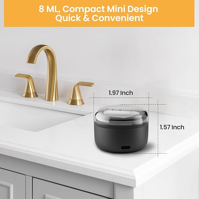 SUERBEATY Ear Nose Wax Kit Men, Nose Hair Waxing Kit for Men, Ear Hair Removal Wax 100g, 20 Pcs Nose Applicator, 15-20 Times, Usb Rapid Heating, Constant Temperature, Painless, Black