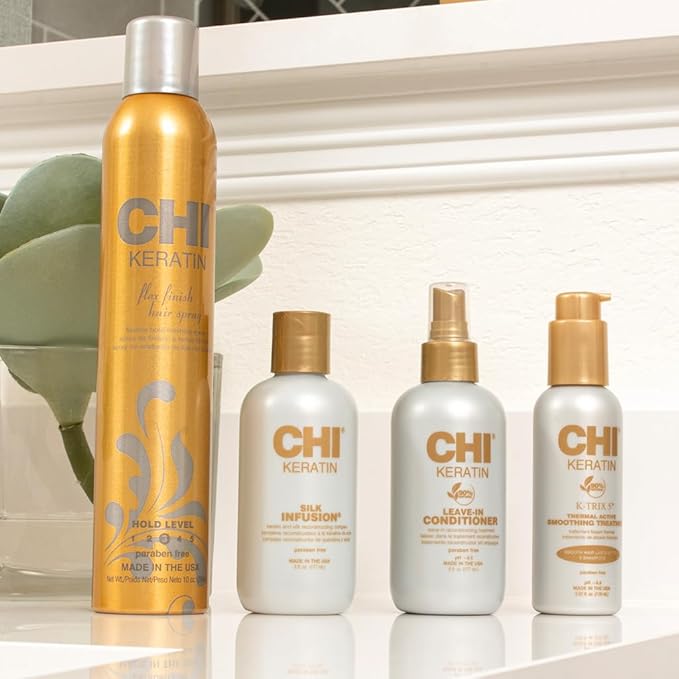 CHI Keratin Reconstructing Conditioner, Delivers Healthier Hair, Adds Shine & Helps Prevent Future Breakage, Sulfate, Paraben, & Cruelty-Free, 12 Oz