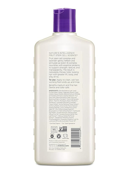 Andalou Naturals Lavender and Biotin Full Volume Conditioner, 11.5 Ounce (Pack of 2)
