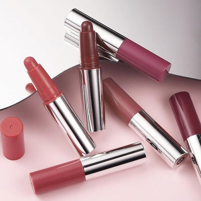 Nude Brown Matte Lipstick Crayon for Women, Long Lasting Waterproof Velvet Lip Liner Pencil, High Pigment Creamy Lipstick, Longwear Non-Drying Lip Makeup Cruelty-free 24 Hours Original, 01#