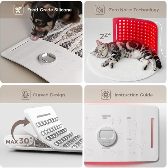 Red Light Therapy for Face and Body, 96 LEDs Curved Silicone Infrared Light Therapy with Stand and Belt, FSA HSA 660nm 850nm Dual Wave Lamp for Muscle Recovery, Skin Care & Sleep Improvement.