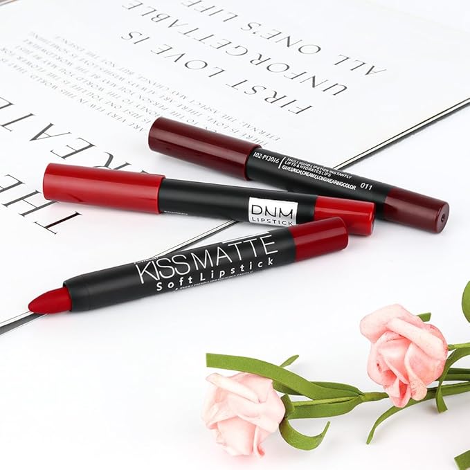 BINGBRUSH Smooth Longwear Lipstick Pack Set, Matte Color Stick Ultimate Lip Crayon for Makeup Collection - Waterproof Velvet Lipgloss Lip Stain (10#)