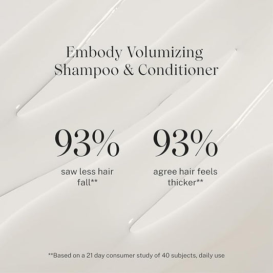 JVN Embody Volumizing Conditioner, 10 Fl Oz, Thickening Conditioner for Fine or Thin Hair, Adds Fullness, Moisture and Restores Shine, Hair Care for Women and Men, Non-Toxic, Silicone and Paraben Free