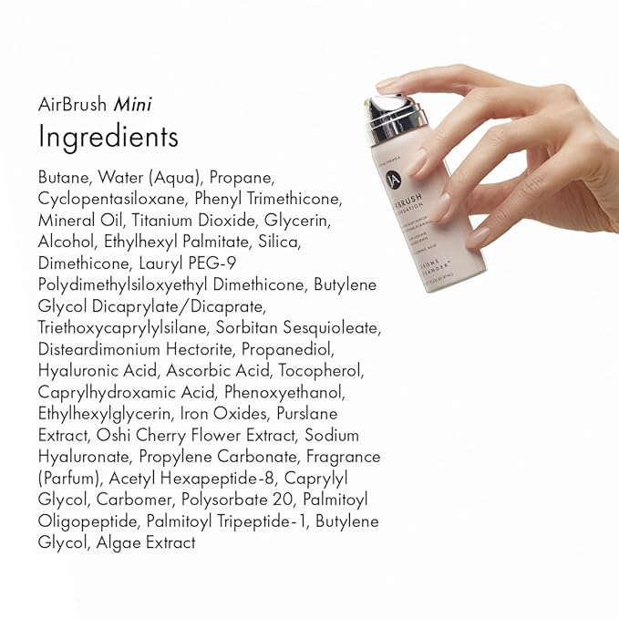 MagicMinerals AirBrush Foundation by Jerome Alexander, Mini Travel Size 1FL Oz, Easy Application Spray Makeup with Anti-Aging Ingredients for Smooth, Radiant Skin - Bright Light