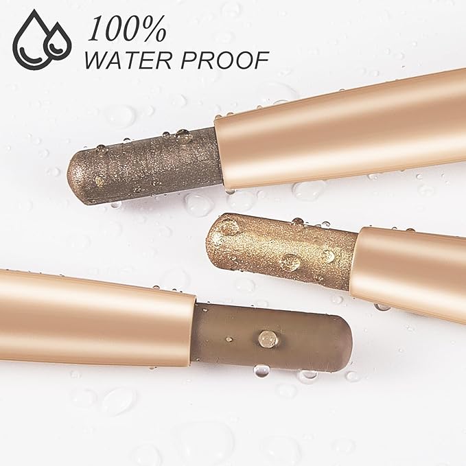 Cream to Powder Waterproof Eyeshadow Stick, Longwear, Easy-to-Apply, Smudge-Proof Matte Eyeshadow Pencil(003 Grey Brown Matte)