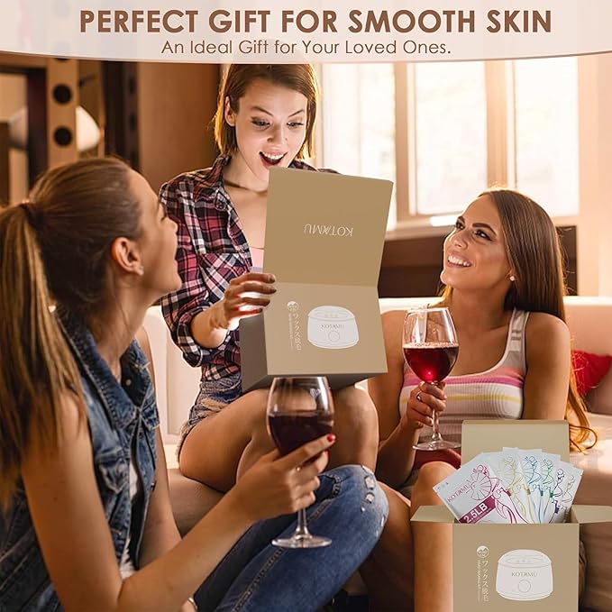 KOTAMU Wax Beads for Hair Removal, Professional Waxing Beads for Underarms, Chin, Bikini, Brazilian, Facial, Arm, Leg, Sensitive Skin, 2.5lb Hard Wax for Thick Thin Hair, Waxing Beans for Women & Men