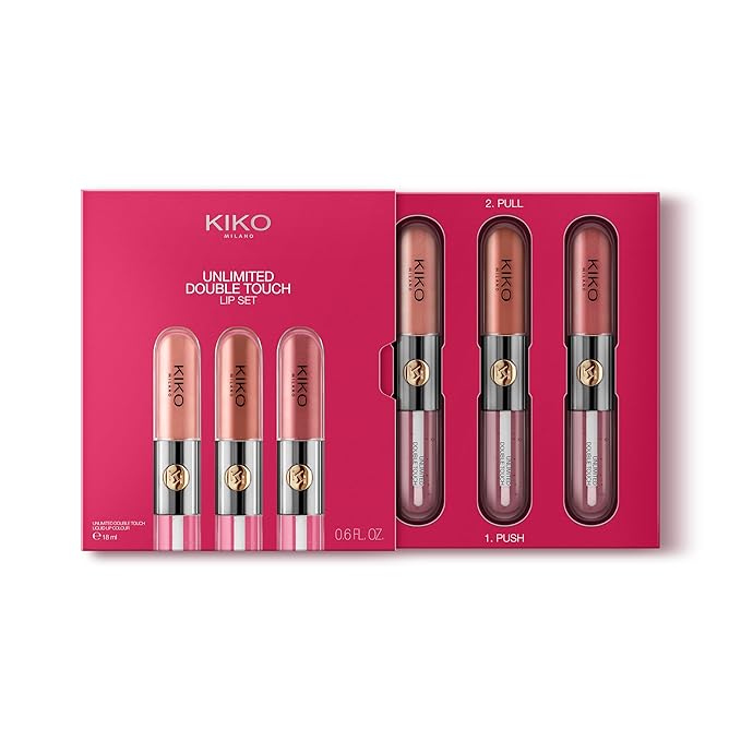 KIKO Milano Unlimited Double Touch Gift Set 01 | 3 Liquid Lipsticks