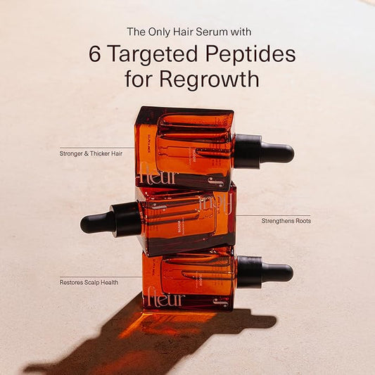 Bloom Clinically Proven Copper Peptide Hair Serum for Hair Growth - Non-Greasy & Lightweight Advanced Multi-Peptides for Women w/Thinning Hair - Promotes Fullness, Reduces Shedding - Made in USA