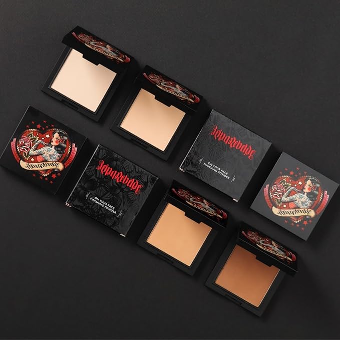 REINA REBELDE Cafecito On Your Face Finishing Powder | Blurring Pressed Powder| Smooth Matte Finish | Long-lasting | Cruelty Free and Vegan | For Medium Skin Tones