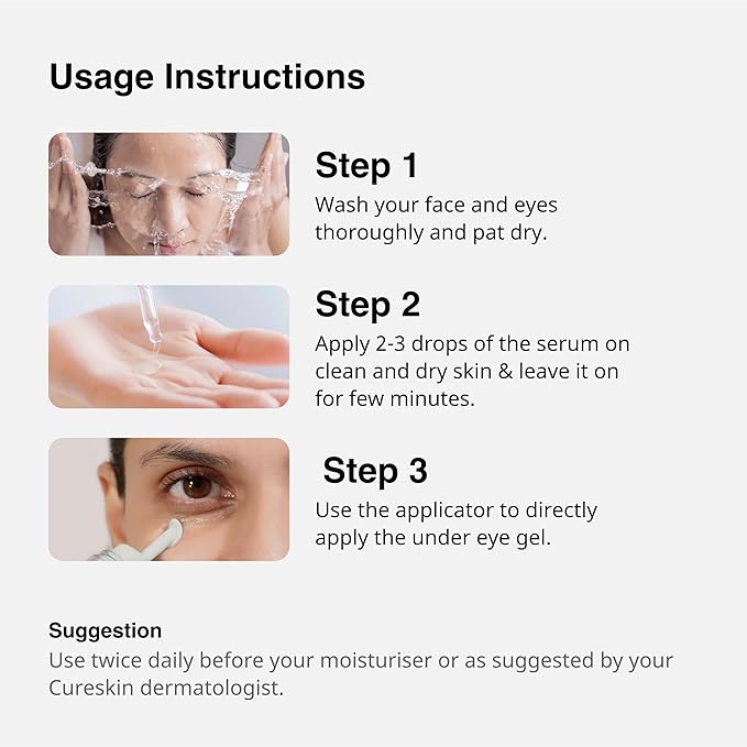 Anti Aging Combo | Anti Aging Cream for Women | Collagen Boost Hyaluronic Acid Serum for Face | Under Eye Cream for Men and Women | Dark Circles Removal